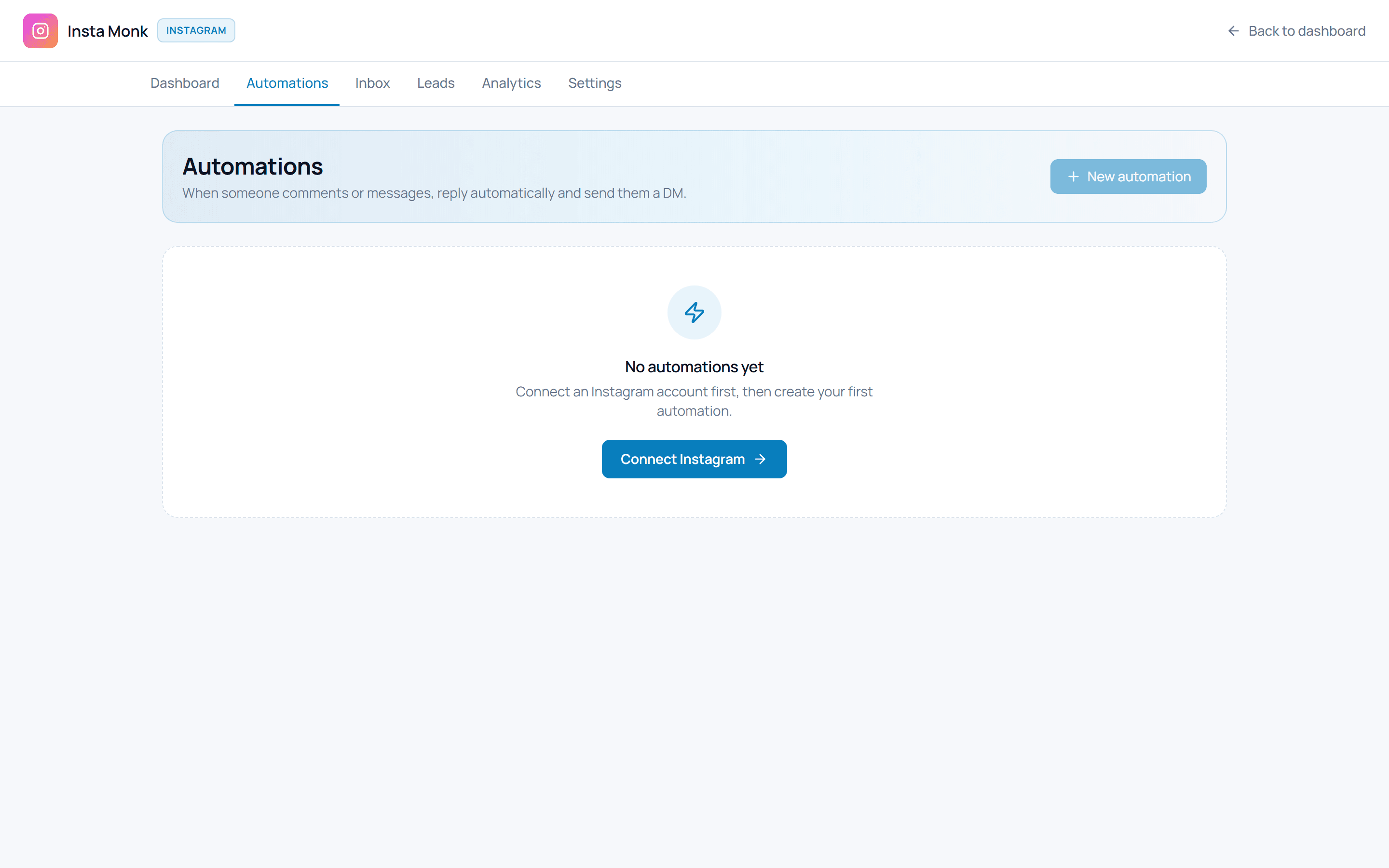 Instagram automation list