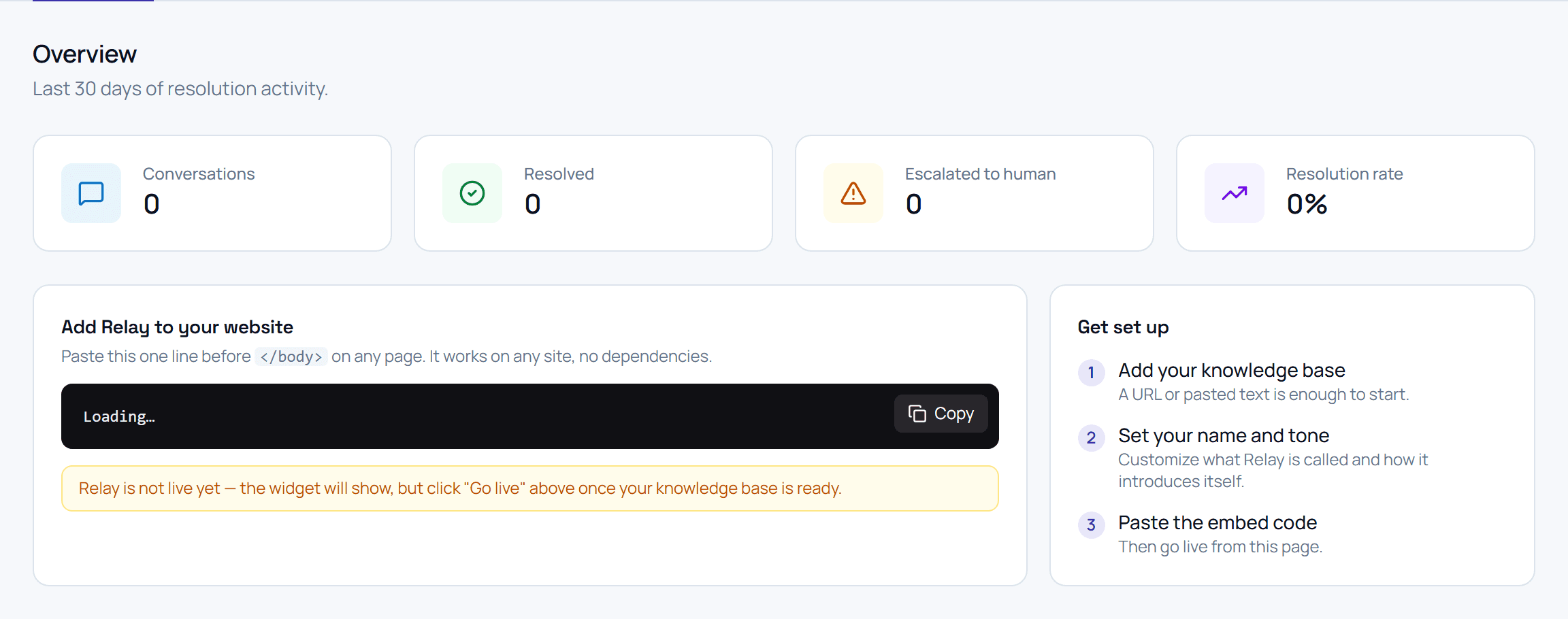 Relay widget embed script